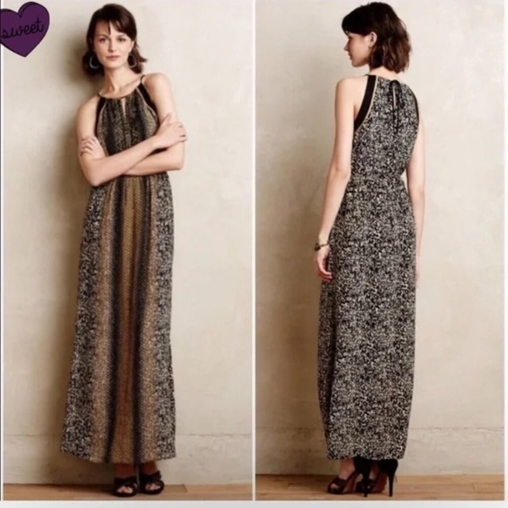 Anthropologie Greylin Maxi Beaded Tank dress